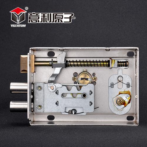 意利原子外装门锁c级防盗门锁老式叶片锁 拉丝镍门锁防锡纸大门锁