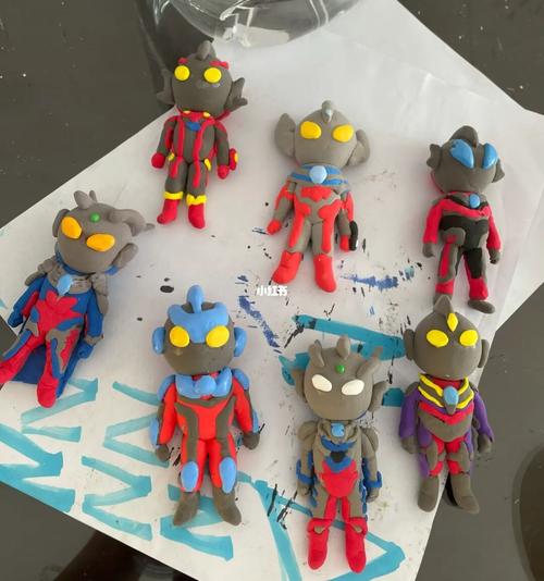 奥特曼手办现场_奥特曼_超轻黏土_手办_兴趣爱好_手工