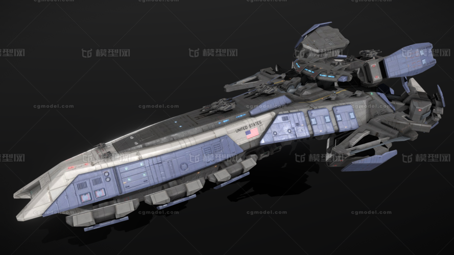 次世代 pbr 科幻战舰 轰炸机 歼击机 宇宙飞船 太空战舰 飞行堡垒