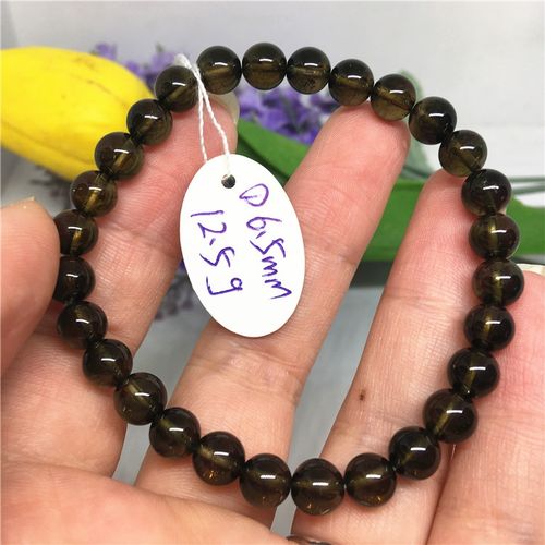 天然暗碧玺手链黑碧玺手串女单圈手串女一物一图