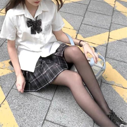 假透空姐一体薄款春秋光腿连裤袜jk冬季加绒连裤袜