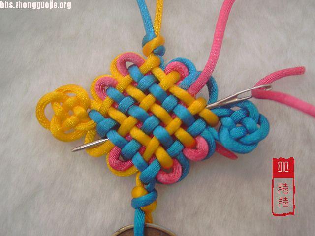 中国结梅花铜钱编法图解,梅花铜钱编法步骤图