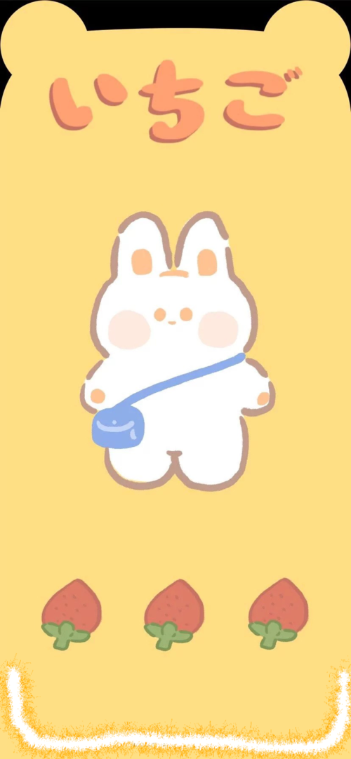 超可爱iphone xr耳朵壁纸