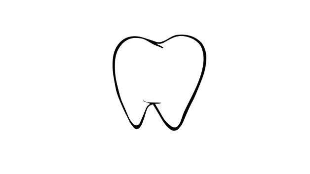 牙齿的简单画法 - 简笔画 - 懂得