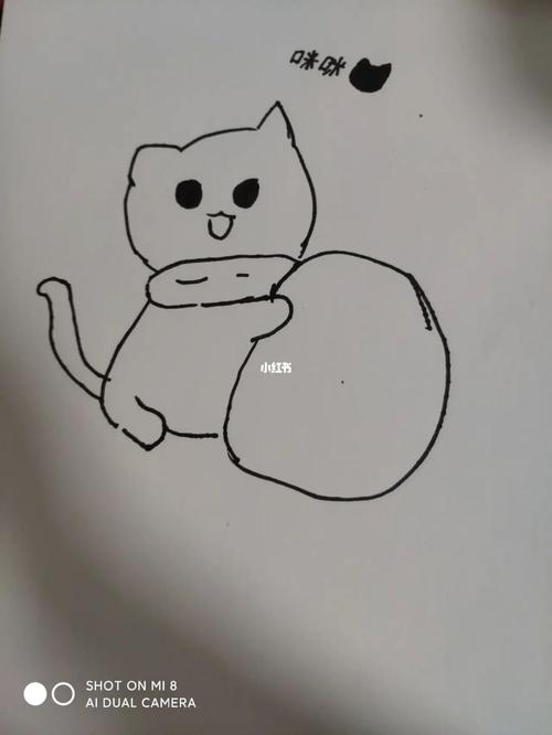 简笔画小猫教程萌萌哒小猫又来了_猫咪_简笔画_教程_绘画_手绘_画画