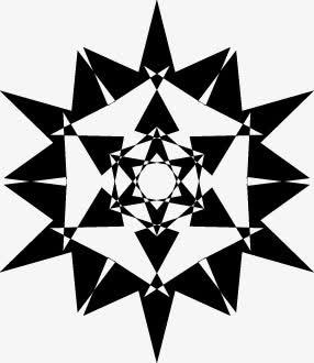 关键词 : 黑白装饰图案,对称,几何图案