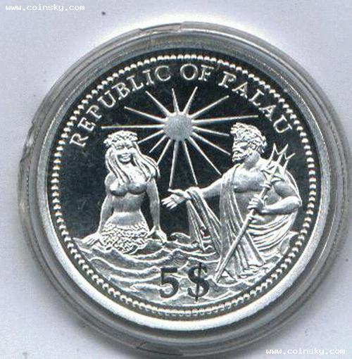 币.[帕劳]美人鱼