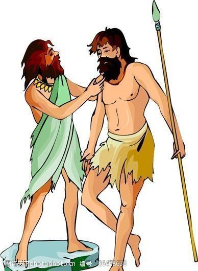 远古人物 猿猴时代 矢量 eps格式0036 eps格式 设计素材 古代人物