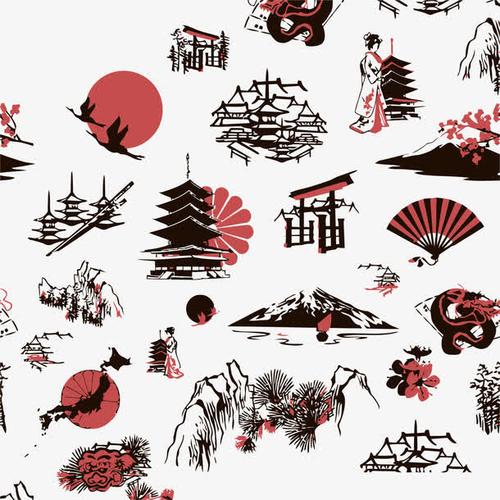日本元素矢量免抠素材免费下载_觅元素51yuansu.com