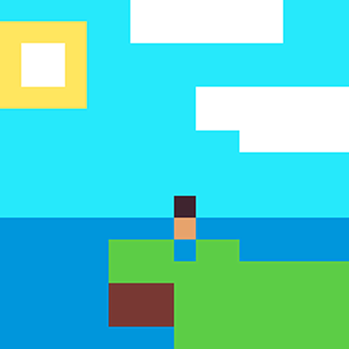 问:如何用最简单的方法,画出一张一眼就能认出是来自《我的世界》的