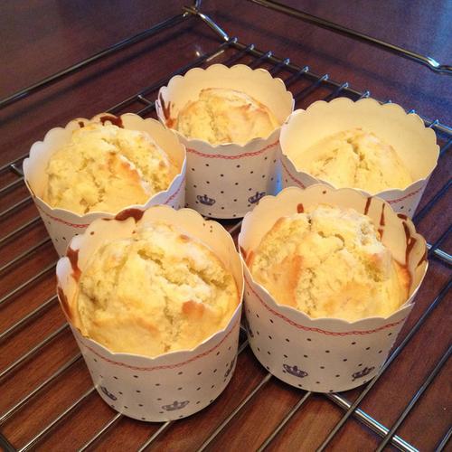 水月的家园做的马芬 纸杯蛋糕cupcake香蕉松糕