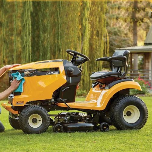 cubcadet坐骑式驾驶型草坪车xt2lx42寸割草车20匹马力剪草机