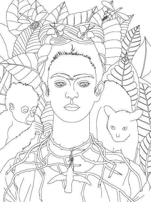 卢梭风景简笔画