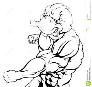 肌肉 卡通 鸭_百度图片搜索