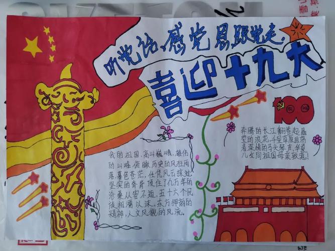 "听党话,感党恩,跟党走"主题手抄报比赛