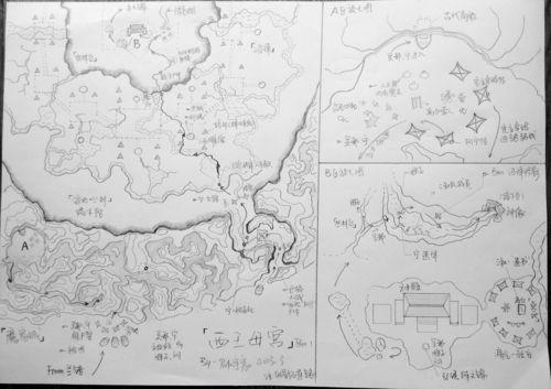 手绘盗墓地图还原真实小说