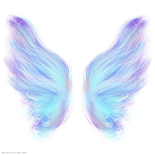 翅膀 天使翅膀 发光炫酷翅膀 梦幻卡通 羽毛 高清图 透明底 免抠 海报