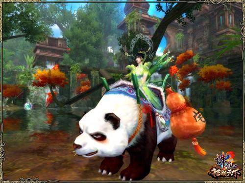 国宝"熊猫"囧囧有神,带着御赐"宅"字的葫芦,咬着竹子,陪伴你快乐游戏