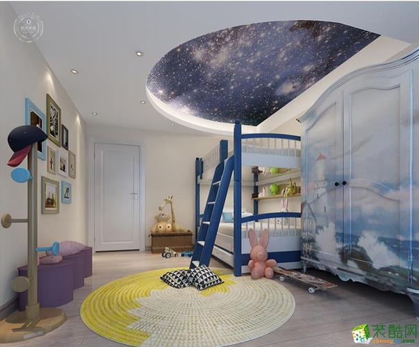 儿童房星空一样的吊顶充满浪漫气息.