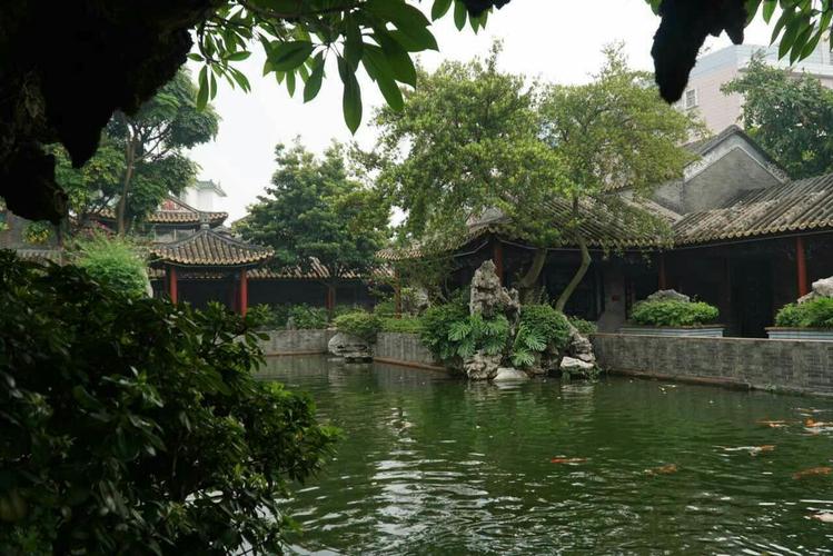 广东四大名园之一清晖园建筑古典,别致,亭台楼阁,小桥流水,绿树成荫