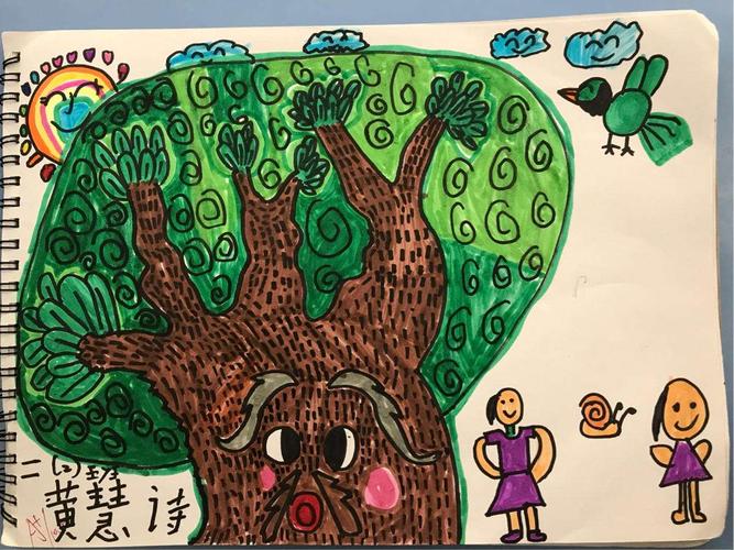 给树爷爷画像