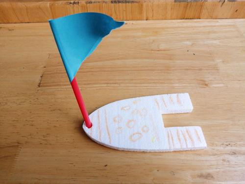 【克井镇蓝天幼儿园】芽三班——美工《小船》