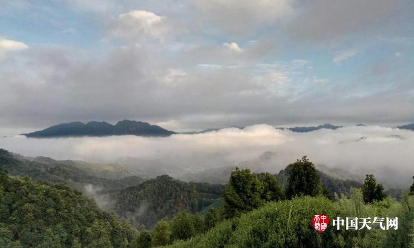 贺州:昭平大脑山清晨云雾缭绕 风景多娇 (1/6)