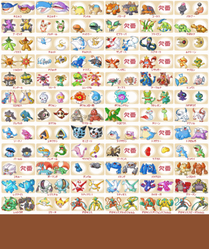 口袋妖怪红蓝宝石图鉴(闪光) - [游戏资料]