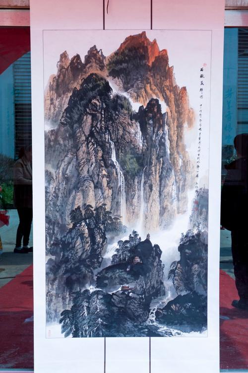 甘肃省临夏美术家协会主席孔维雄国画中堂
