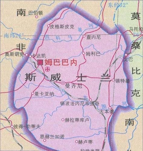 斯威士兰地图
