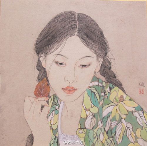 【国画】杨佩璇工笔人物欣赏(3)当代人物工笔画