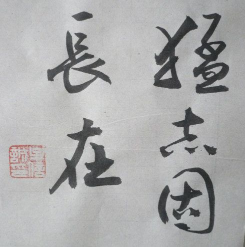 书法新作(毛笔五字行书)