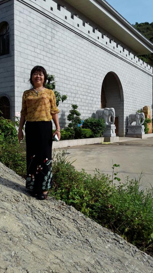 林巨,张俊莲,张颖丹和女.一起参观高州市许智明豪宅.