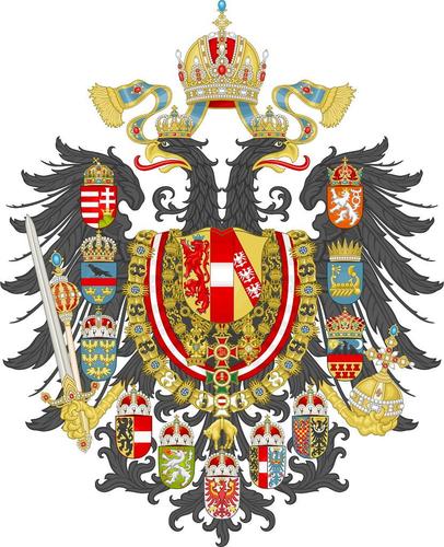 奥匈帝国国徽德意志邦联国徽神圣罗马帝国皇帝斐迪南一世盔甲上的