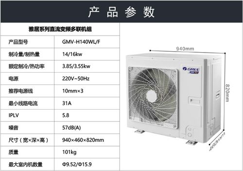 格力6匹直流变频一拖五家用中央空调 雅居系列 gmv-h140wl/f