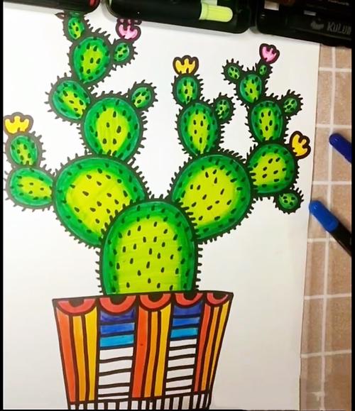 艺术领域— 绘画《仙人掌》