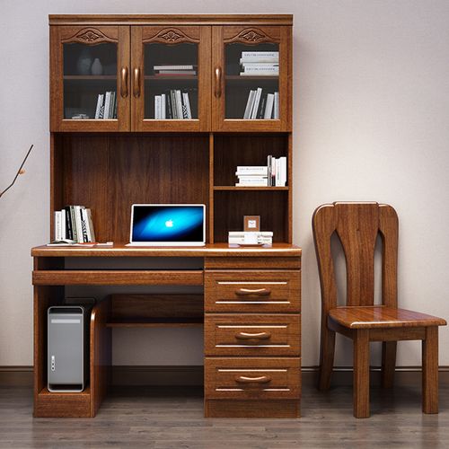 和乐家园helejiayuan书桌胡桃木书桌实木电脑桌组合中式现代小户型