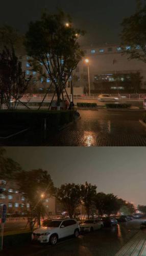 北京暴雨倾盆!下午4点黑如深夜现场图来了