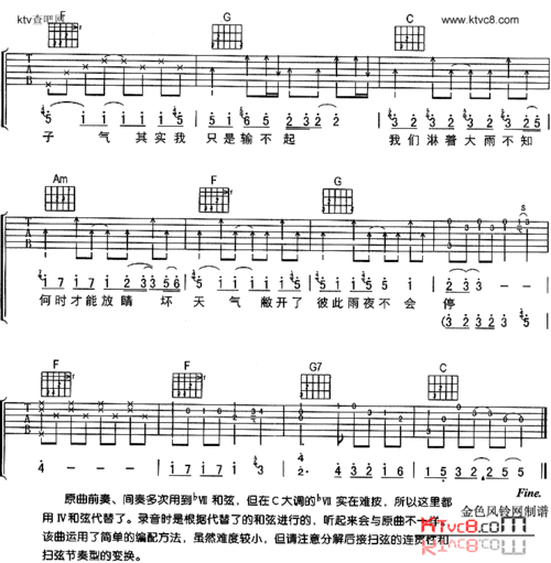 坏天气简谱 - 歌曲简谱 - 声乐谱 - 中国词曲网