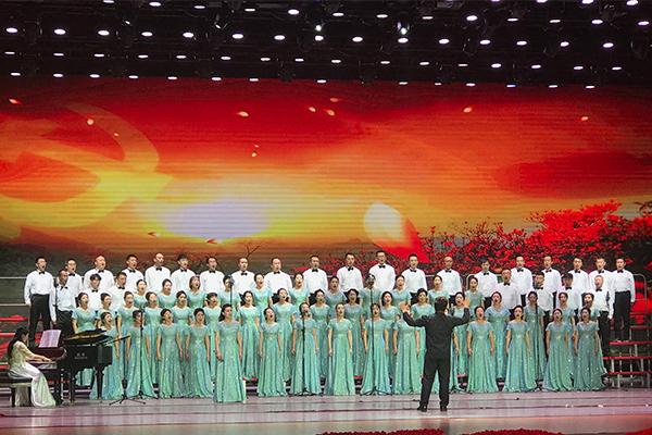 合唱比赛现场(太原市总工会供图)
