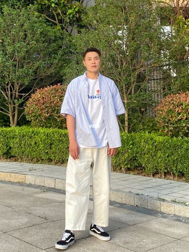 170斤男生穿搭|高个子男生夏季衬衫分享_夏天去哪玩_高个子_男生穿搭