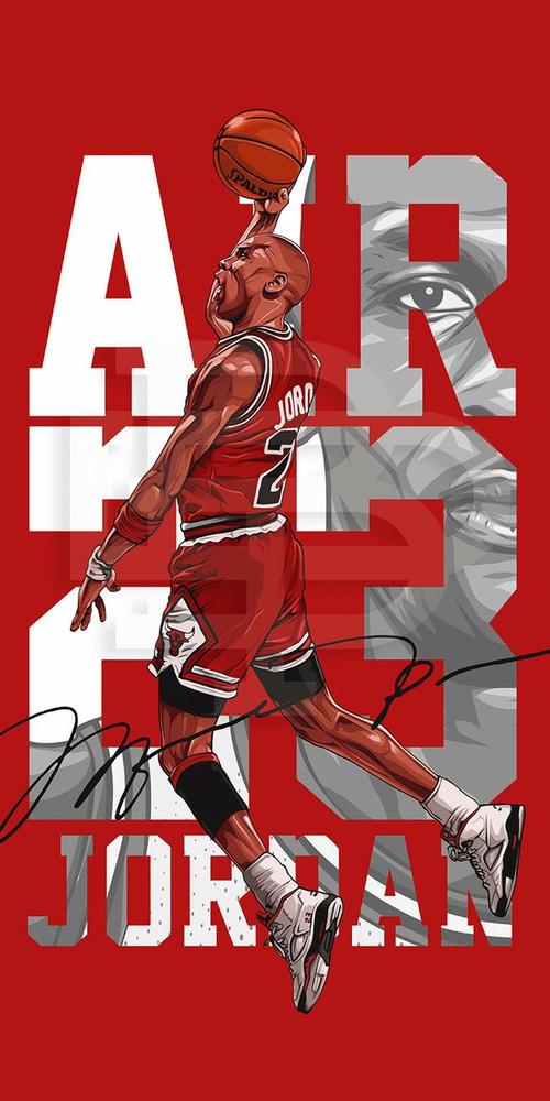 手机桌面壁纸——nba球星插画