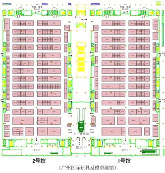 广州保利世贸博览馆1,2号展馆平面图