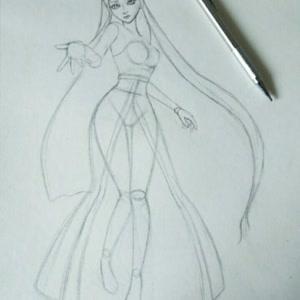 叶罗丽精灵梦手绘画,大家快来学呀.