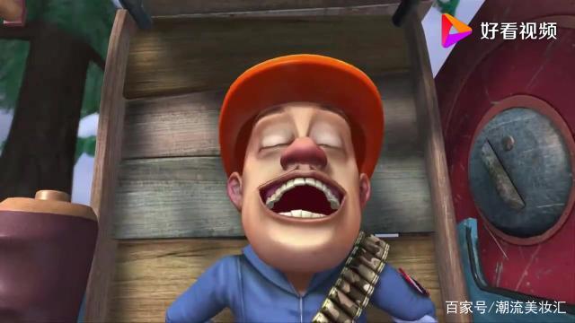 熊出没:光头强开着伐木机伐木