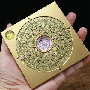 实心八卦罗盘风水盘高精度随身携带迷你正品纯铜专业小号三寸二寸