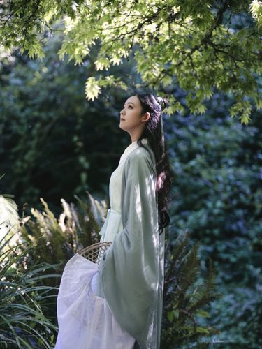 【青衣女】西雅图汉服写真_汉服_写真_古风_约拍_汉服