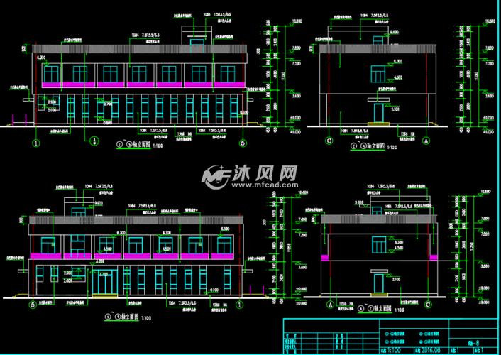 某地两层小办公楼建筑设计图纸