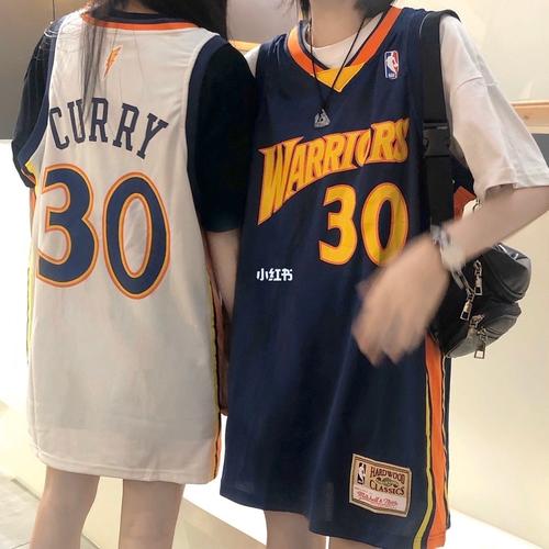 【勇士复古球衣城市版主客场curry库里30号大logo球衣