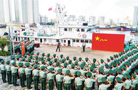 武警三亚市支队军事比武迎"八一"